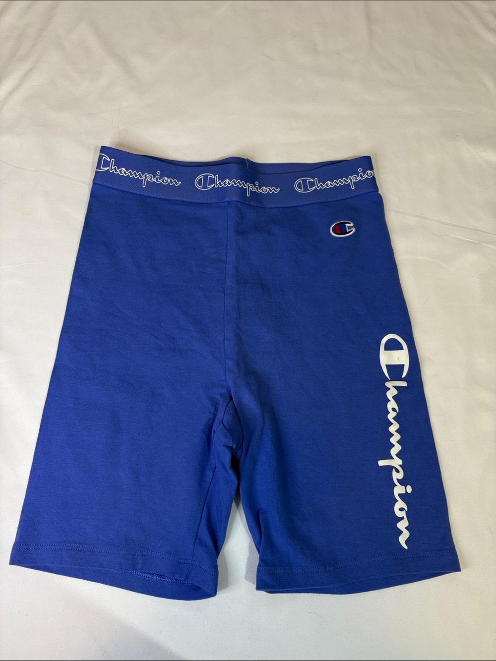Periwinkle Blue Purple Champion Cotton Bike Shorts Gym Running Lounge